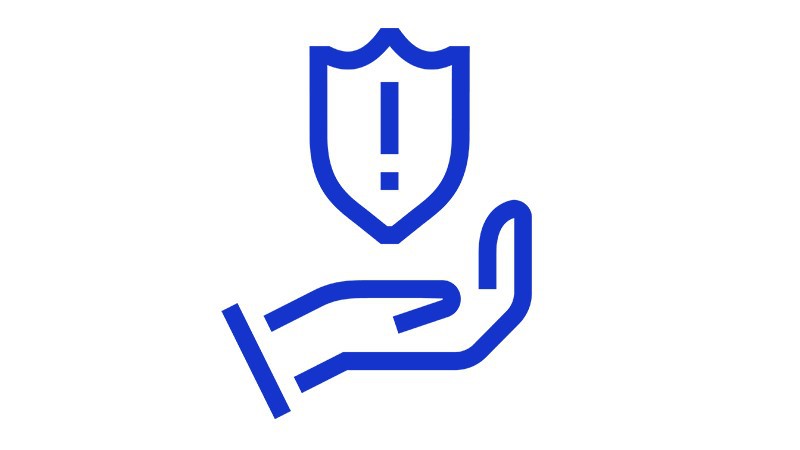 shield in hand icon