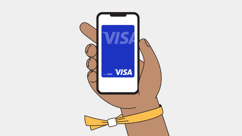 illustration of mobile payment